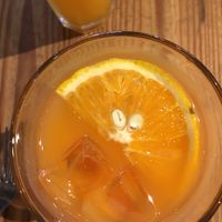 Carrot and orange juice at Le Pain Quotidien - Vicente Lopez in Buenos Aires
