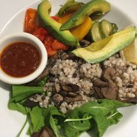 Portobello salad at Le Pain Quotidien - Vicente Lopez in Buenos Aires