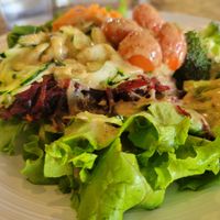 Salad at Govinda's in Houston