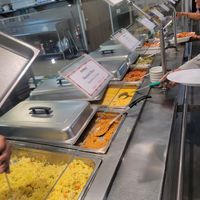 Food bar at Govinda's in Houston