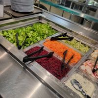 Salad bar at Govinda's in Houston