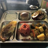 Example of the menu del dia  at India Mandala in Mexico City