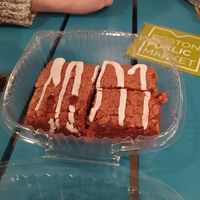 Red velvet cake at Jennifer Lee's Gourmet Bakery in Boston