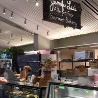 stall and sign at Jennifer Lee's Gourmet Bakery in Boston