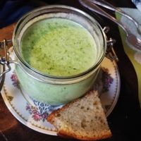 Bärlauchsuppe at Landgasthof Hirschen in Welmlingen