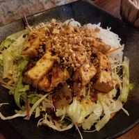 Rice noodles with tofu at Chay Umi in Berlin