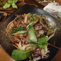 Rice noodles with seitan at Chay Umi in Berlin