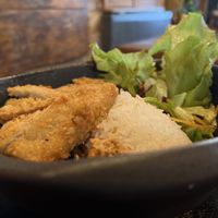 Vegan chicken in peanut sauce  at Chay Umi in Berlin