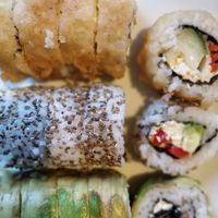 Vegan sushi at Runaway Sushi in Santiago