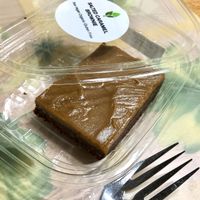 Raw vegan salted caramel brownie. Amazing!!! at Living Kitchen in Raleigh