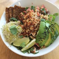 raw taco salad  at Living Kitchen in Raleigh