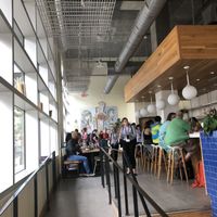 Entrance and juice tea coffee bar at Living Kitchen in Raleigh