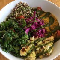 Kale quinoa bowl at Living Kitchen in Raleigh