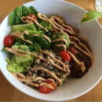 Mexican bean bowl at Living Kitchen in Raleigh