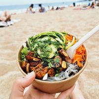 Tempeh Bowl at Bali Bowls in Biarritz
