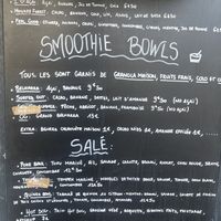 Menu  at Bali Bowls in Biarritz