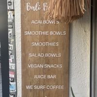 Logo  at Bali Bowls in Biarritz