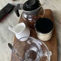 Coconut sticky chai    at Bread & Chocolate in Auroville