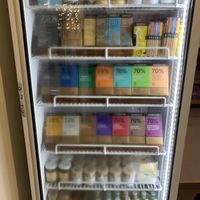 Vegan goodies   at Bread & Chocolate in Auroville