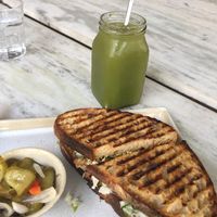 Tofu-Kimchi-Satay-Sourdoughbread-Sandwich at Bread & Chocolate in Auroville