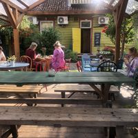 beautiful garden  at Rohelise Maja Pood ja Kohvik in Viljandi