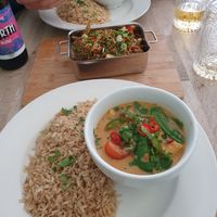 Thai curry at The Cornish Vegan in Truro