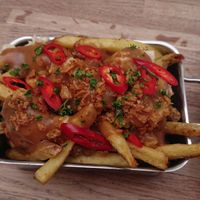 Canadian poutine at The Cornish Vegan in Truro