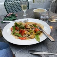 Thai red curry at The Cornish Vegan in Truro