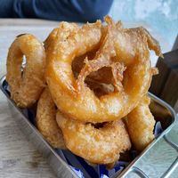 Vegan onion rings at The Cornish Vegan in Truro