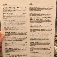 Menu Page 1 at The Cornish Vegan in Truro