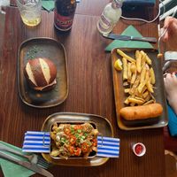 Rubben Sandwich/Poutine/Fish&Chips - best food ever! at The Cornish Vegan in Truro