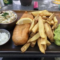 F‘sh & Chips Yummy!  at The Cornish Vegan in Truro