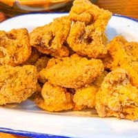 Ridiculously tasty cauliflower bites at The Cornish Vegan at The Cornish Vegan in Truro