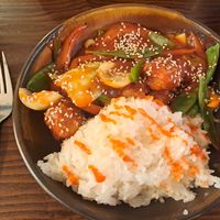 Sweet and sour Tofu at The Cornish Vegan in Truro