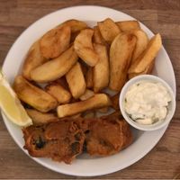 The fish and chips at The Cornish Vegan in Truro
