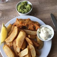 Banana Blossom ‘fish and chips’ at The Cornish Vegan in Truro