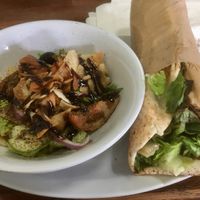 Falafel wrap with Fattouch at Waffa and Mikes in Jacksonville