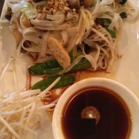 Noodles with tofu and mushrooms at Pho in Brighton