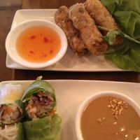 fresh and fried spring rolls at Pho in Brighton