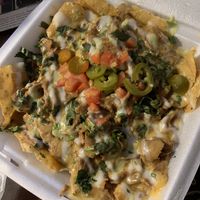 Nacho plate at El Palote Panaderia in Dallas