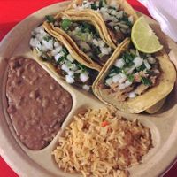 Taco plate! at El Palote Panaderia in Dallas