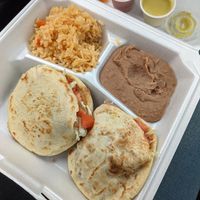 Unseasoned cafeteria food. Couldn't eat it, went in the bin. at El Palote Panaderia in Dallas