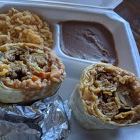 Flaurito Plate at El Palote Panaderia in Dallas