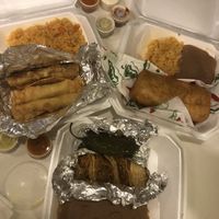 Lighting sucks for pics but the food amazing   at El Palote Panaderia in Dallas