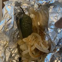 Extra grilled onions  at El Palote Panaderia in Dallas