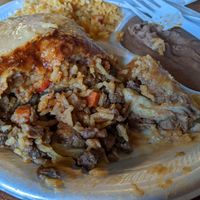 Chimi Plate at El Palote Panaderia in Dallas