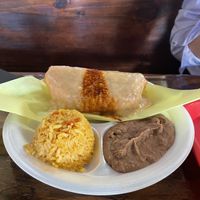 Giant chimichanga!  at El Palote Panaderia in Dallas