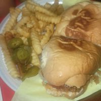This torta was massive and delicious. Fries extra crispy at El Palote Panaderia in Dallas