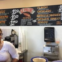 El menu at El Palote Panaderia in Dallas