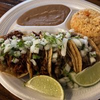 Mix and match taco plate    at El Palote Panaderia in Dallas